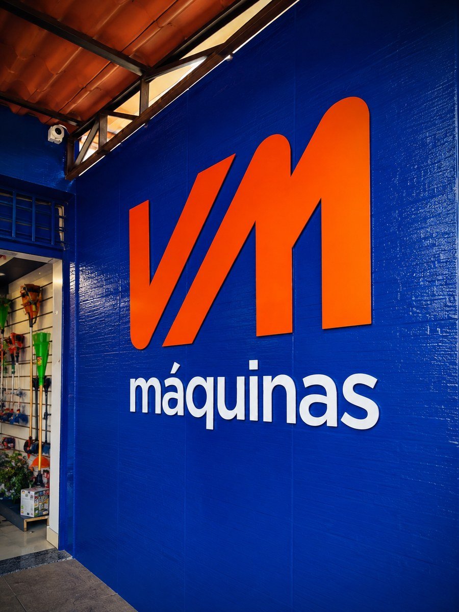 Fachada e equipamento da VM Máquinas